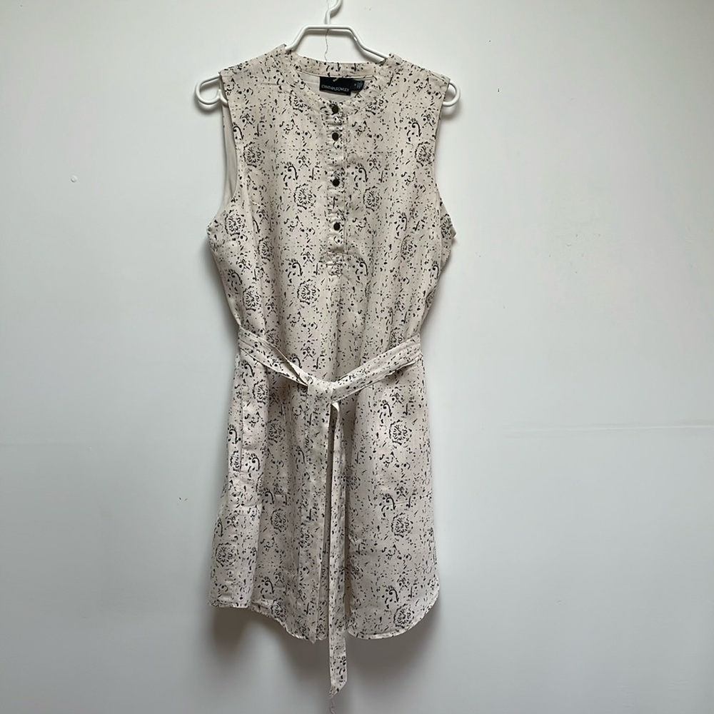 Easy fit sleeveless linen top/dress